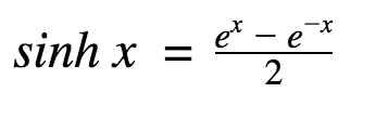 C ++ sinh()函数