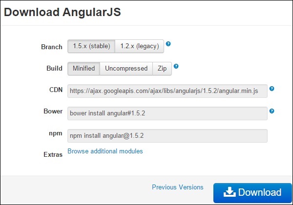 AngularJS下载